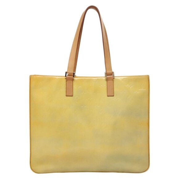 LOUIS VUITTON Monogram Vernis Columbus Tote Bag Gris - Picture 3 of 16